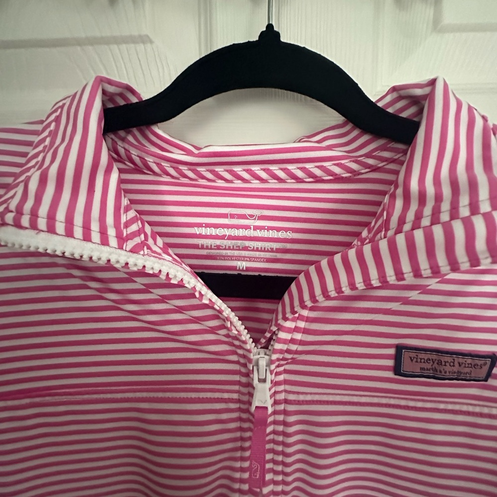 Vineyard Vines Pink and White Striped Shep shirt